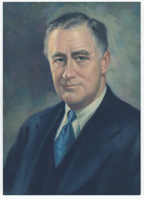 portrait of Franklin Delano Roosevelt